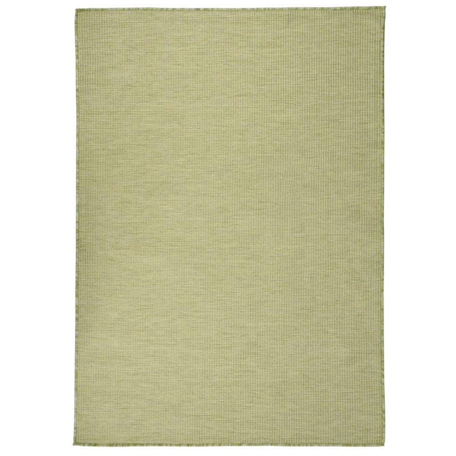 Buitenkleed Platgeweven 200 x 280 cm Groen
