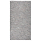 Outdoor rug flatwoven 80x150 cm brown and blue