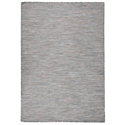 Outdoor flat-woven rug 160x230 cm brown and blue