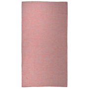 Buitenkleed platgeweven 80x150 cm rood