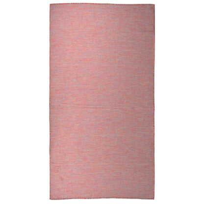Buitenkleed platgeweven 80x150 cm rood