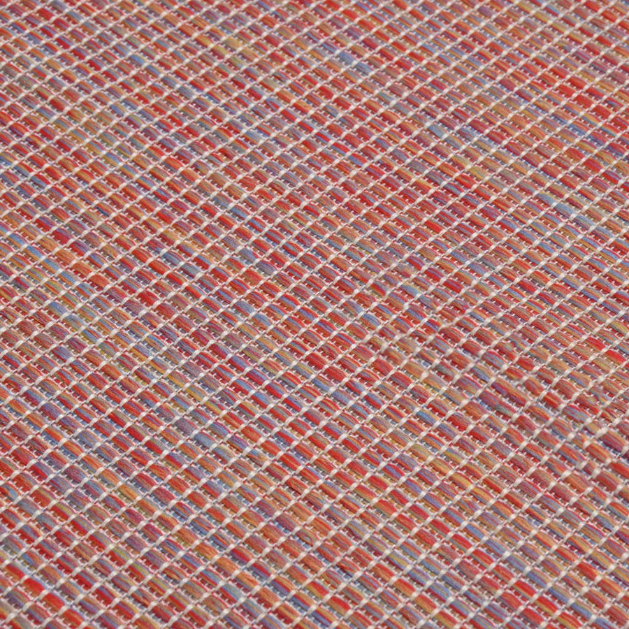 Buitenkleed platgeweven 80x150 cm rood