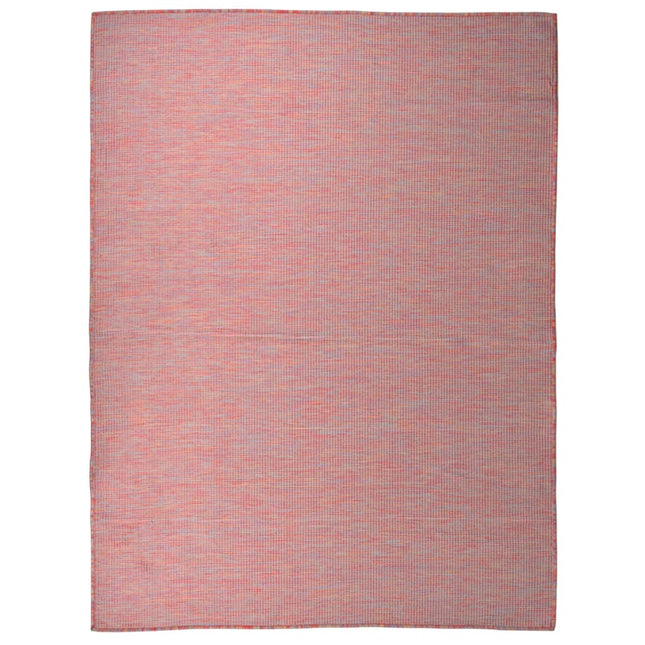 Buitenkleed Platgeweven 120 x 170 cm Rood