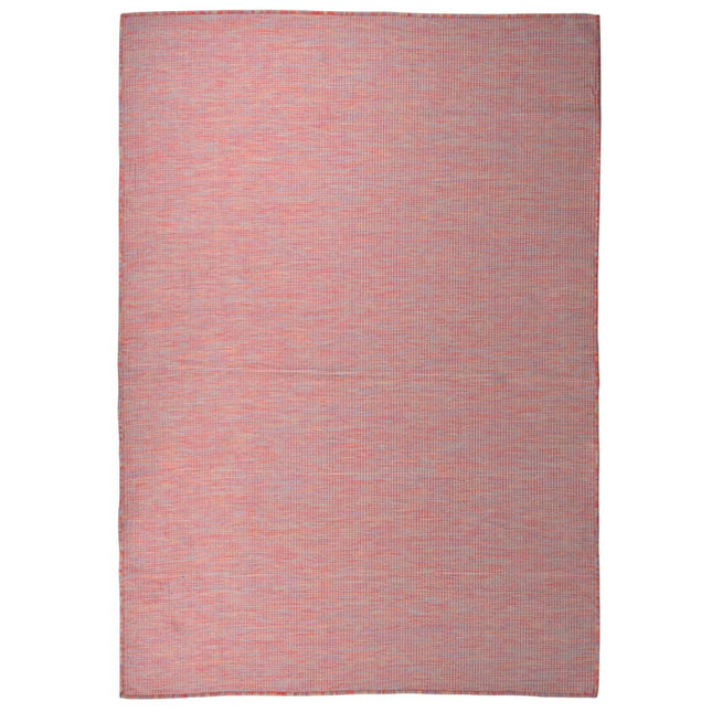 Buitenkleed Platgeweven 160 x 230 cm Rood