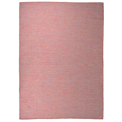 Buitenkleed platgeweven 200x280 cm rood