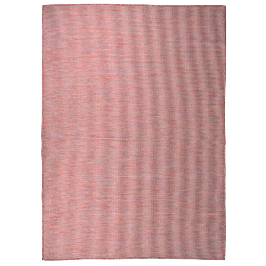 Buitenkleed platgeweven 200x280 cm rood
