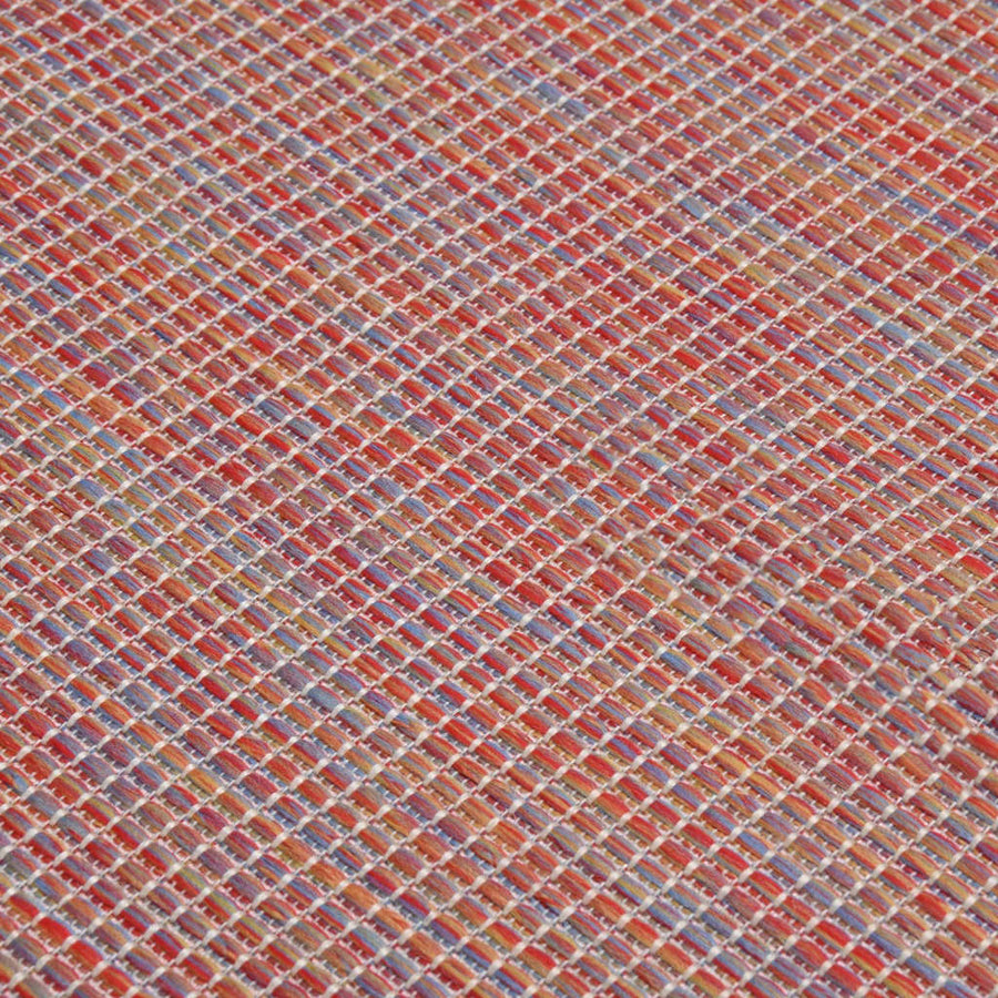 Buitenkleed platgeweven 200x280 cm rood