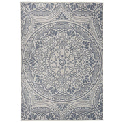 Buitenkleed 160x230 cm platgeweven blauw