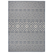 Buitenkleed platgeweven 200x280 cm blauw