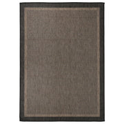 Buitenkleed 120x170 cm bruin platgeweven