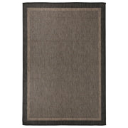 Buitenkleed platgeweven 160 x 230 cm bruin