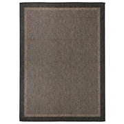 Buitenkleed 200x280 cm platgeweven donkerbruin