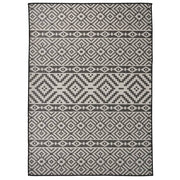 Buitenkleed platgeweven 200x280 cm zwart