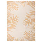 Outdoor rug with leaf pattern flat-woven 120x170 cm