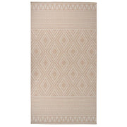 Buitenkleed 80x150 cm bruin platgeweven