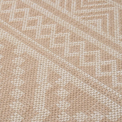 Buitenkleed Met Patroon Platgeweven 120X170 Cm Bruin