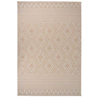 Buitenkleed platgeweven 160x230 cm bruin