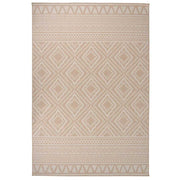 Buitenkleed platgeweven 160x230 cm bruin
