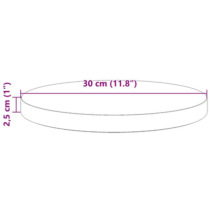Tafelblad Ø30x2,5 cm massief grenenhout