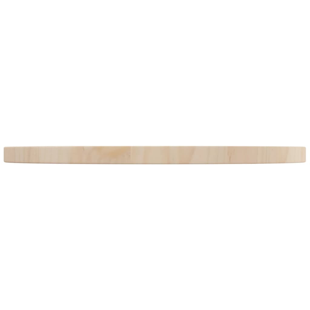 Tafelblad Ø50X2,5 Cm Massief Grenenhout Ø 50 x 2.5 cm Naturel