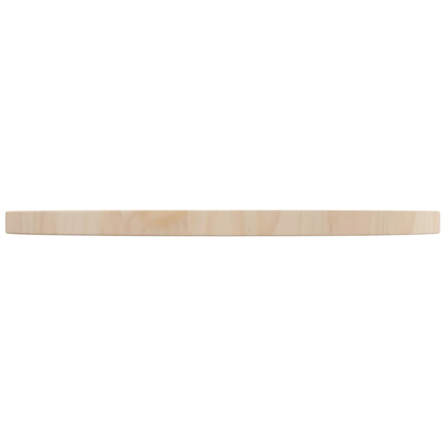 Tafelblad Ø50X2,5 Cm Massief Grenenhout Ø 50 x 2.5 cm Naturel