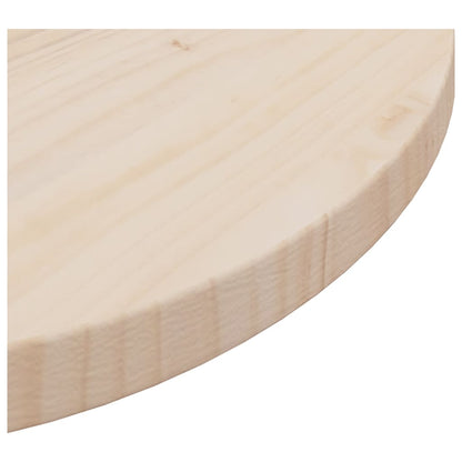 Tafelblad Ø50X2,5 Cm Massief Grenenhout Ø 50 x 2.5 cm Naturel