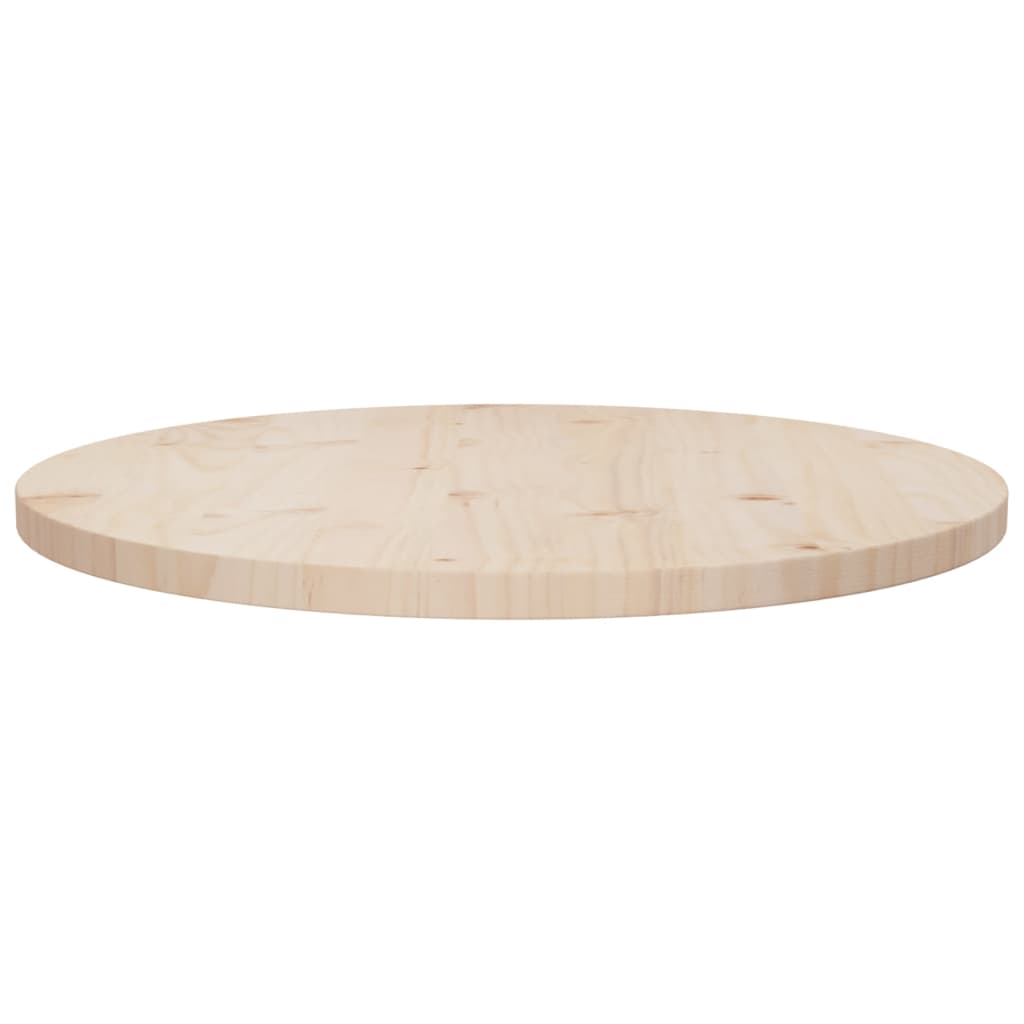 Tafelblad Ø60X2,5 Cm Massief Grenenhout Ø 60 x 2.5 cm Naturel