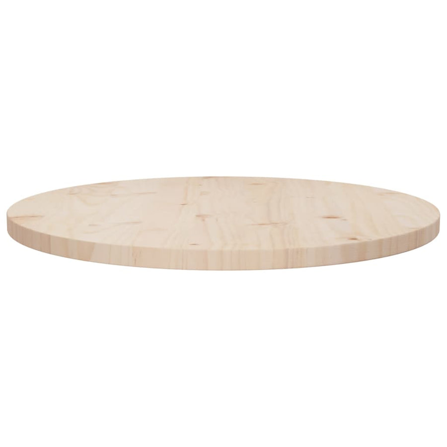 Tafelblad Ø60X2,5 Cm Massief Grenenhout Ø 60 x 2.5 cm Naturel