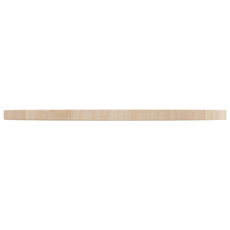 Tafelblad Ø60X2,5 Cm Massief Grenenhout Ø 60 x 2.5 cm Naturel