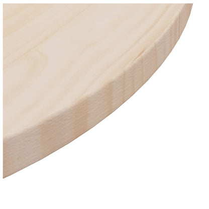 Tafelblad Ø60X2,5 Cm Massief Grenenhout Ø 60 x 2.5 cm Naturel