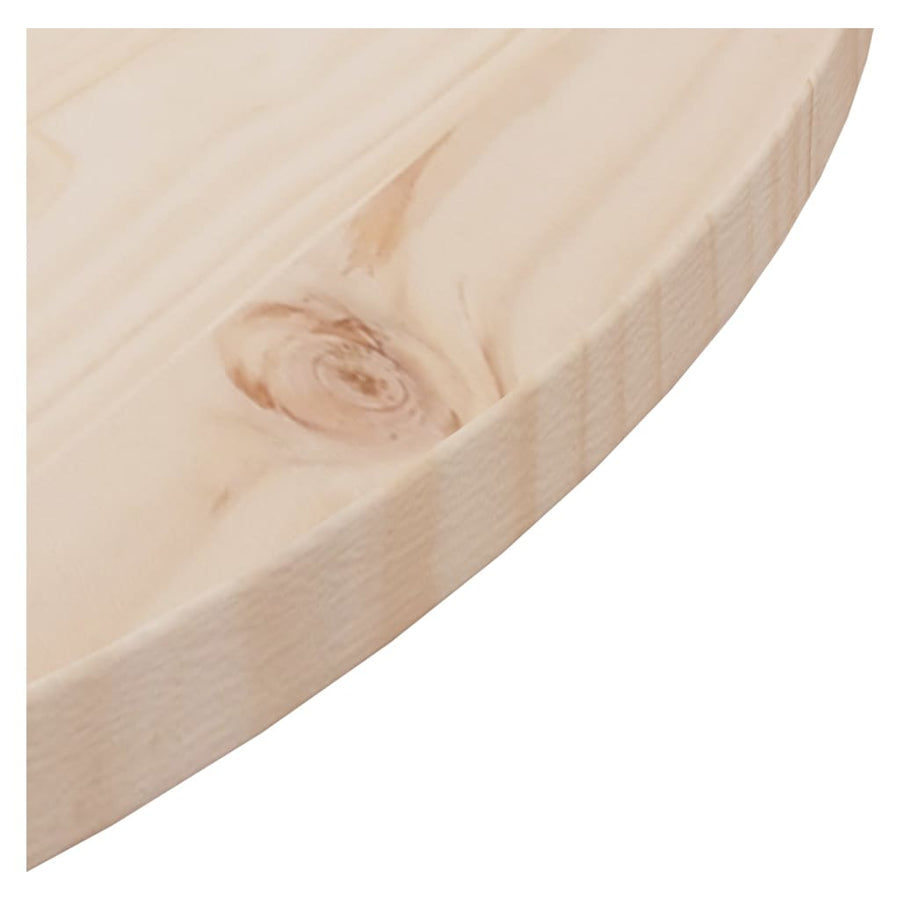 Tafelblad Ø70x2,5 cm massief grenenhout Ø 70 x 2.5 cm Naturel