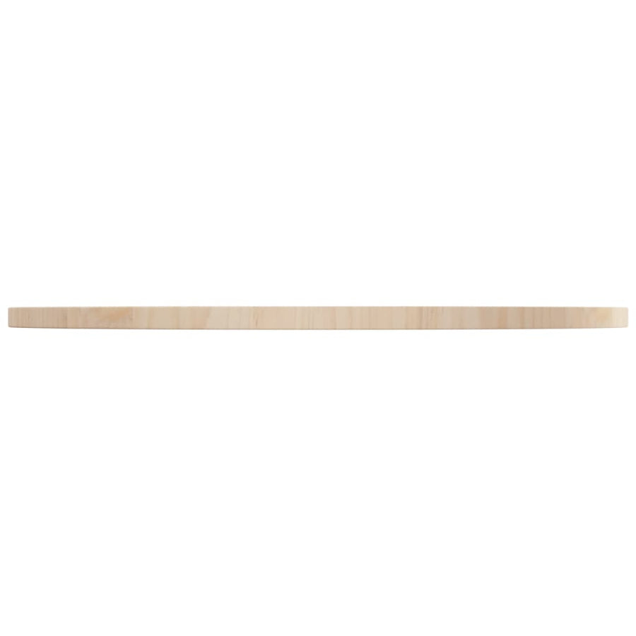 Tafelblad Ø80x2,5 cm massief grenenhout Ø 80 x 2.5 cm Naturel