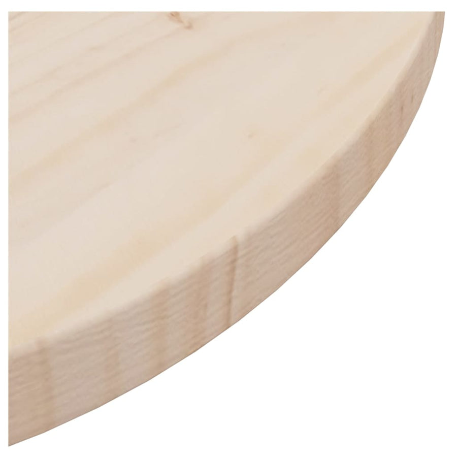 Tafelblad Ø80x2,5 cm massief grenenhout Ø 80 x 2.5 cm Naturel