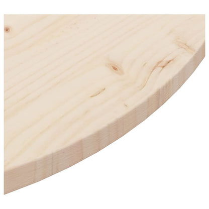 Tafelblad Ø90X2,5 Cm Massief Grenenhout Ø 90 x 2.5 cm Naturel
