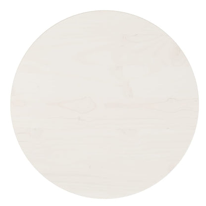 Tafelblad Ø40X2,5 Cm Massief Grenenhout Ø 40 x 2.5 cm Wit