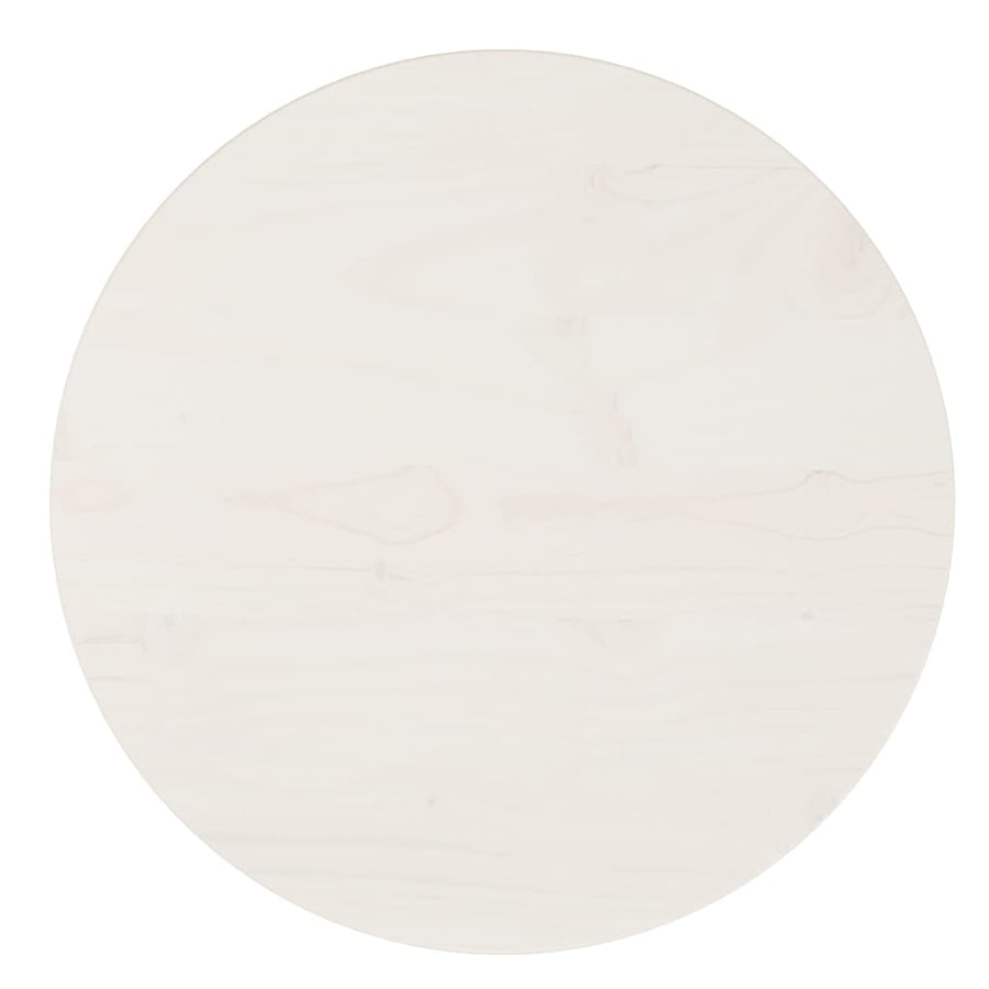 Tafelblad Ø40X2,5 Cm Massief Grenenhout Ø 40 x 2.5 cm Wit