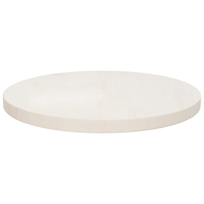 Tafelblad Ø40X2,5 Cm Massief Grenenhout Ø 40 x 2.5 cm Wit