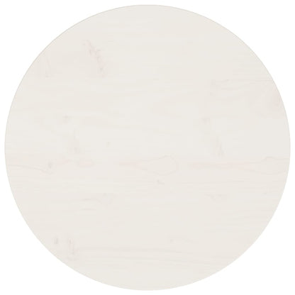 Tafelblad Ø50x2,5 cm massief grenenhout wit Ø 50 x 2.5 cm Wit