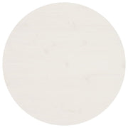 Tafelblad Ø60x2,5 cm massief grenenhout wit
