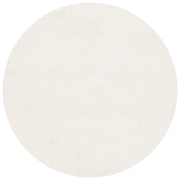Tafelblad Ø70x2,5 cm massief grenenhout wit