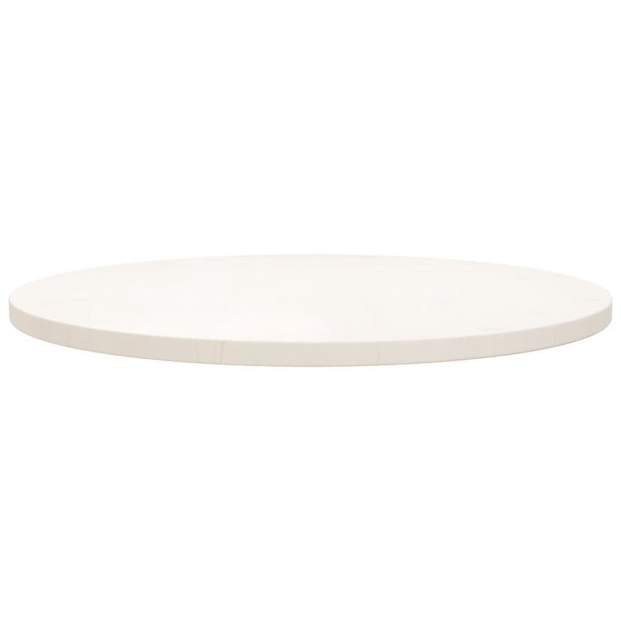 Tafelblad Ø70x2,5 cm massief grenenhout wit Ø 70 x 2.5 cm Wit
