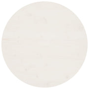 Tafelblad Ø80x2,5 cm massief grenenhout wit