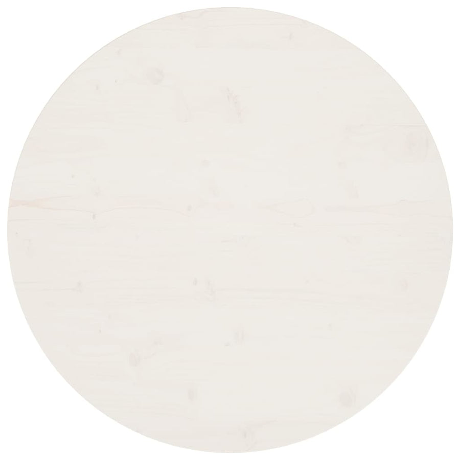 Tafelblad Ø80x2,5 cm massief grenenhout wit Ø 80 x 2.5 cm Wit