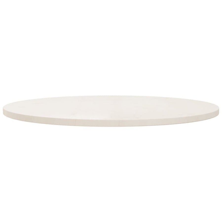 Tafelblad Ø90x2,5 cm massief grenenhout wit Ø 90 x 2.5 cm Wit