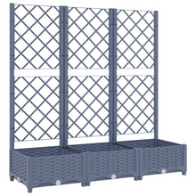 Plantenbak Met Latwerk 20X40X2,5 Cm Polypropeen 120 x 40 x 121.5 cm Donkergrijs