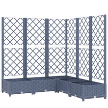 Plantenbak Met Latwerk 20X20X2,5 Cm Polypropeen 120 x 120 x 121.5 cm Donkergrijs