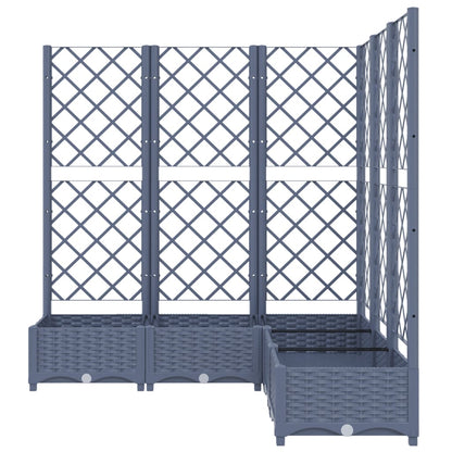 Plantenbak Met Latwerk 20X20X2,5 Cm Polypropeen 120 x 120 x 121.5 cm Donkergrijs