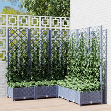 Plantenbak Met Latwerk 20X20X2,5 Cm Polypropeen 120 x 120 x 121.5 cm Donkergrijs
