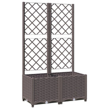 Plantenbak Met Latwerk Polypropeen 80 x 40 x 136 cm Bruin