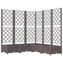 Plantenbak Met Latwerk 20X20X2,5 Cm Polypropeen 120 x 120 x 121.5 cm Bruin